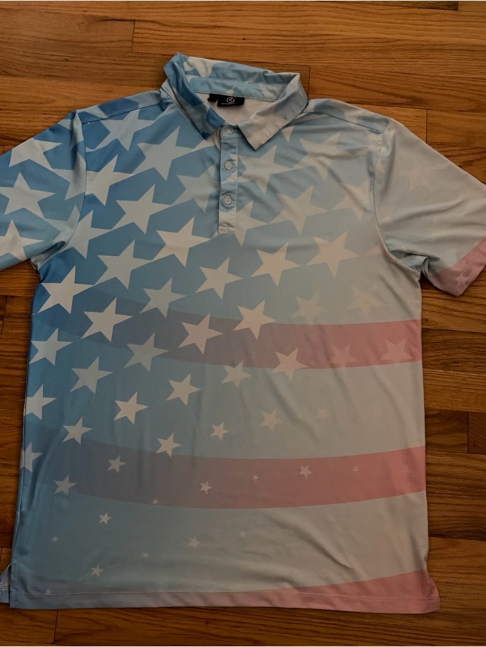 Men's Americana red white & blue -Print Polo Shirt
